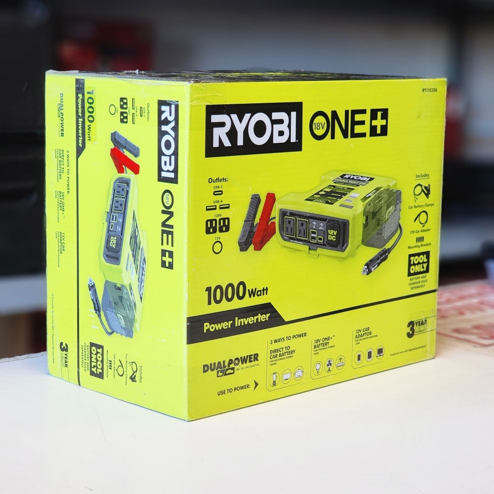 One + 18V 1000-Watt Max 12-Volt Automotive Power Inverter One + 18V 1000-Watt Max 12-Volt Automotive Power Inverter